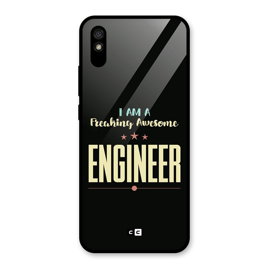 Awesome Engineer Glass Back Case for Redmi 9i