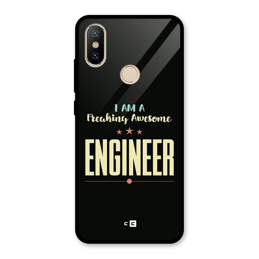 Awesome Engineer Glass Back Case for Redmi A2