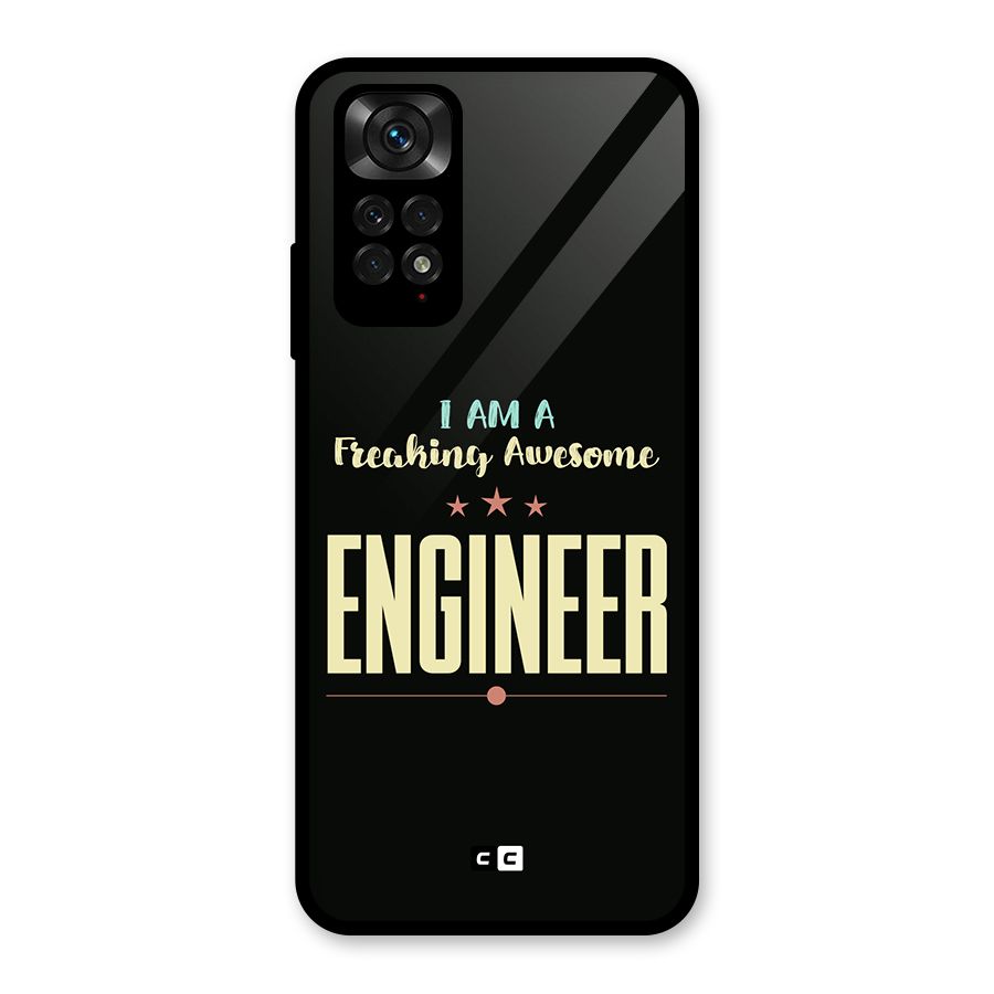 Awesome Engineer Glass Back Case for Redmi Note 11S