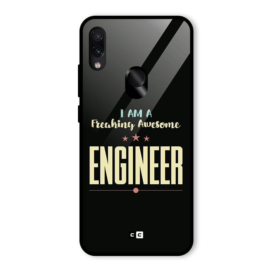 Awesome Engineer Glass Back Case for Redmi Note 7 Pro