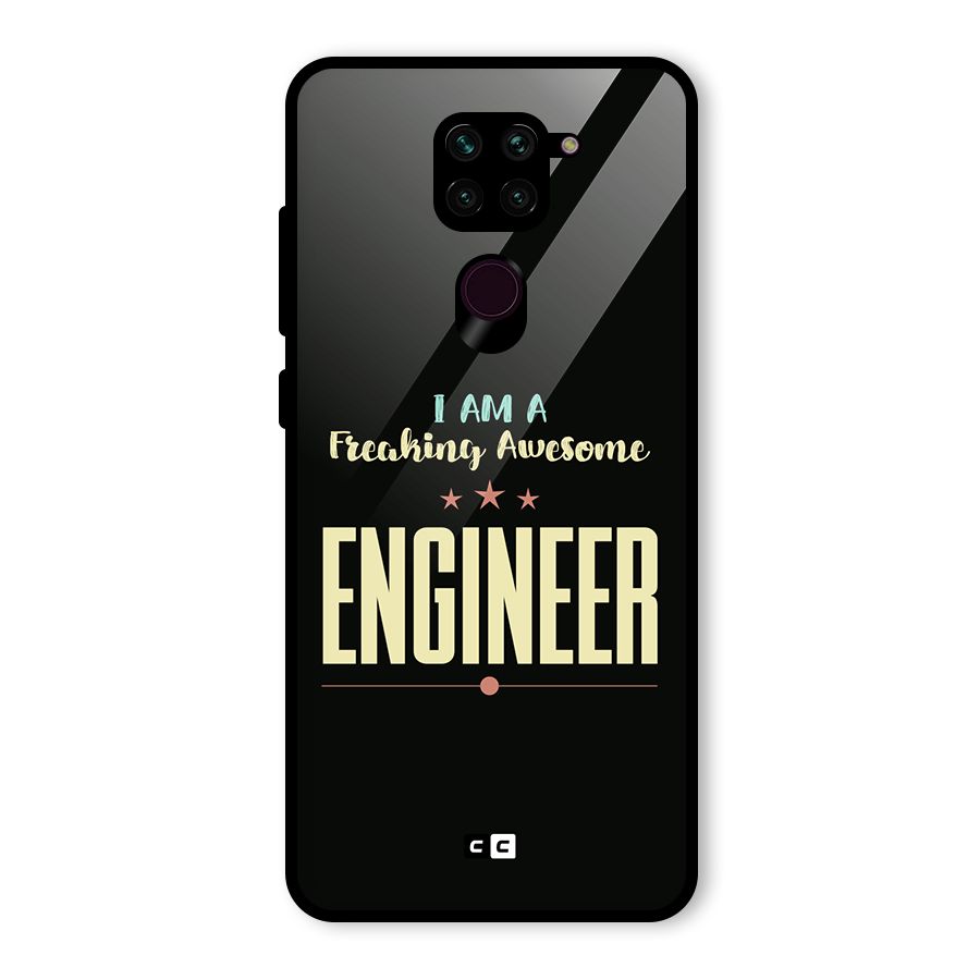 Awesome Engineer Glass Back Case for Redmi Note 9