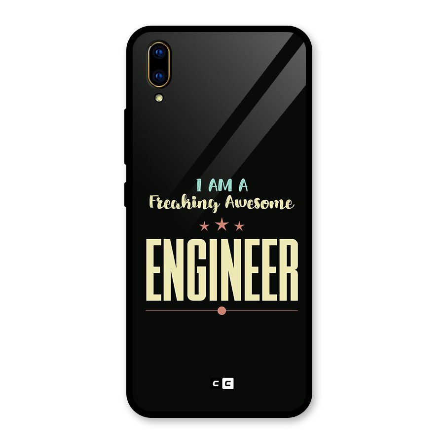 Awesome Engineer Glass Back Case for Vivo V11 Pro