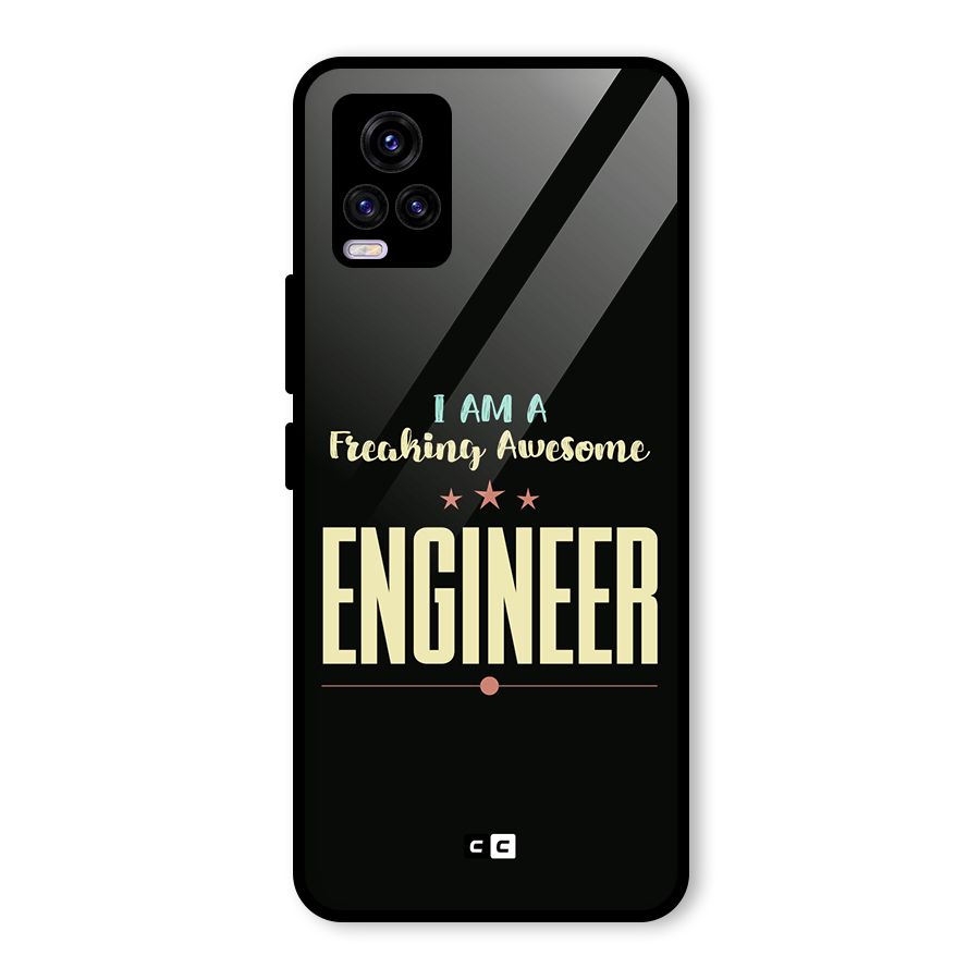 Awesome Engineer Glass Back Case for Vivo V20 2021
