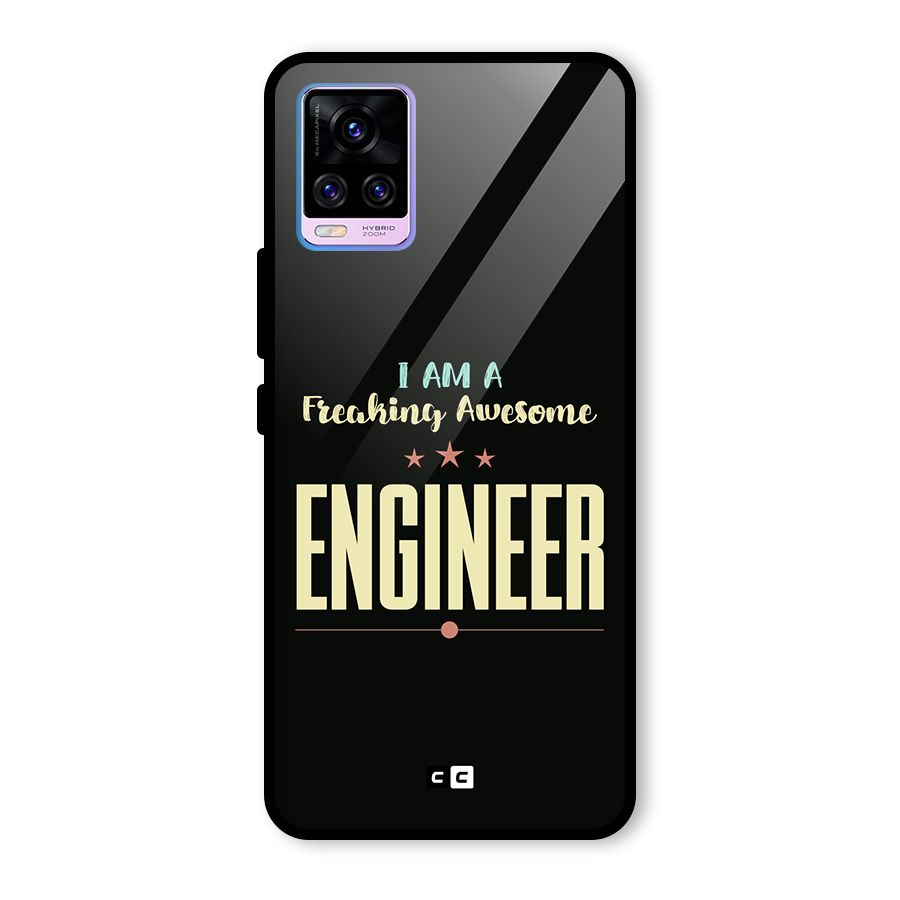 Awesome Engineer Glass Back Case for Vivo V20 Pro
