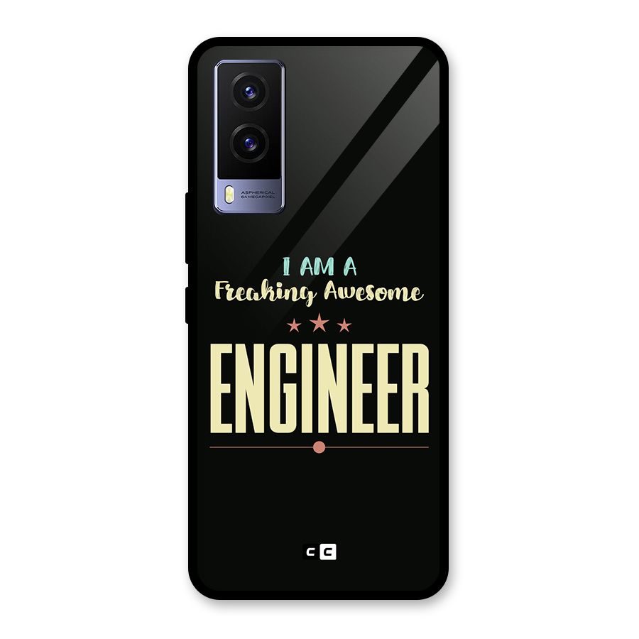 Awesome Engineer Glass Back Case for Vivo V21e 5G