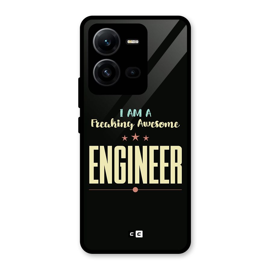 Awesome Engineer Glass Back Case for Vivo V25