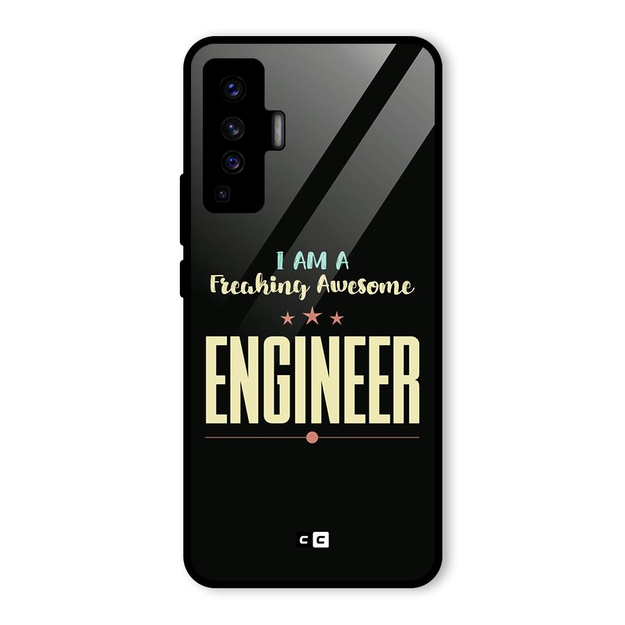 Awesome Engineer Glass Back Case for Vivo X50