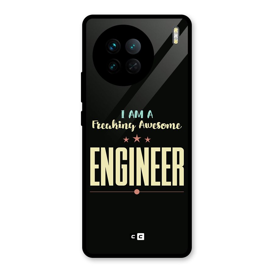 Awesome Engineer Glass Back Case for Vivo X90