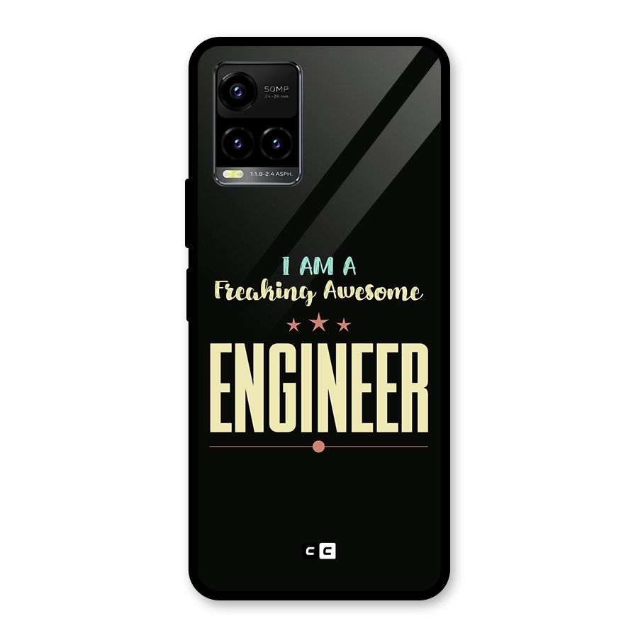 Awesome Engineer Glass Back Case for Vivo Y21T