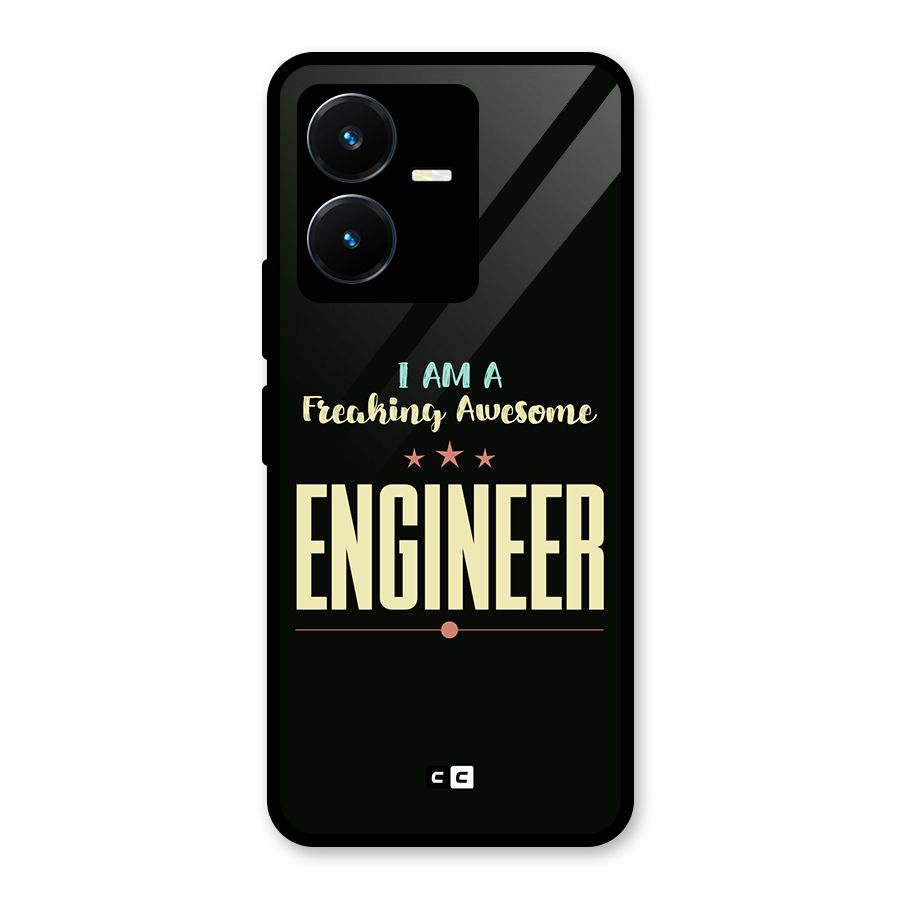 Awesome Engineer Glass Back Case for Vivo Y22