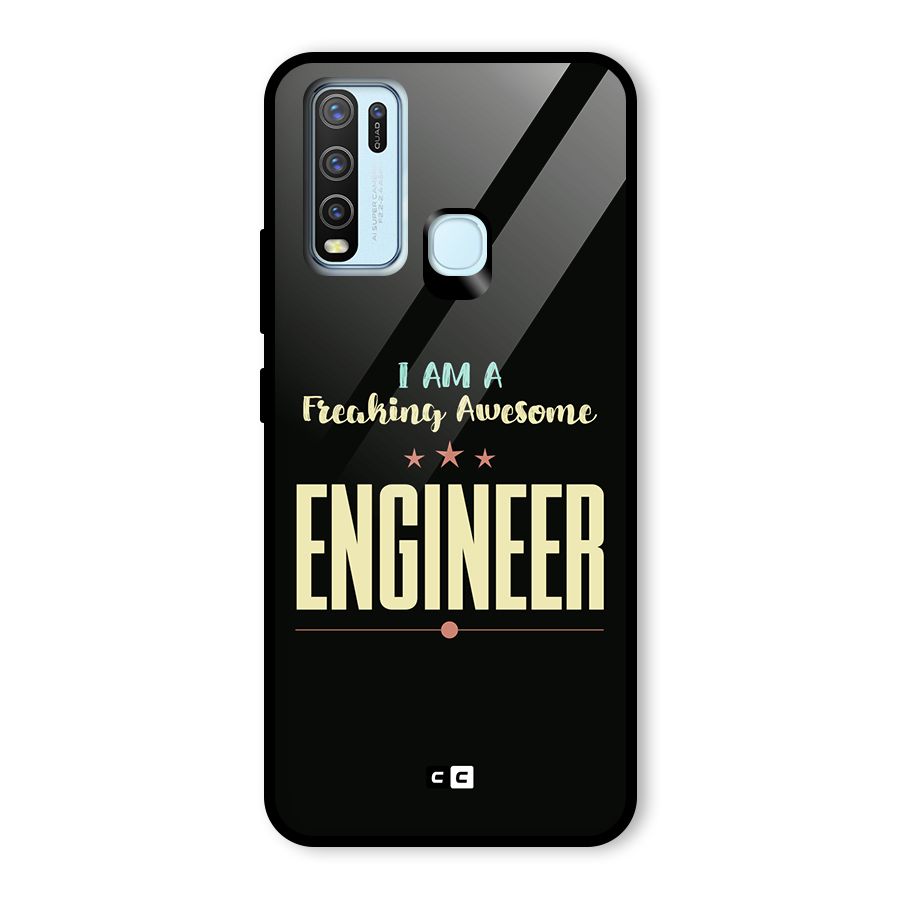 Awesome Engineer Glass Back Case for Vivo Y30
