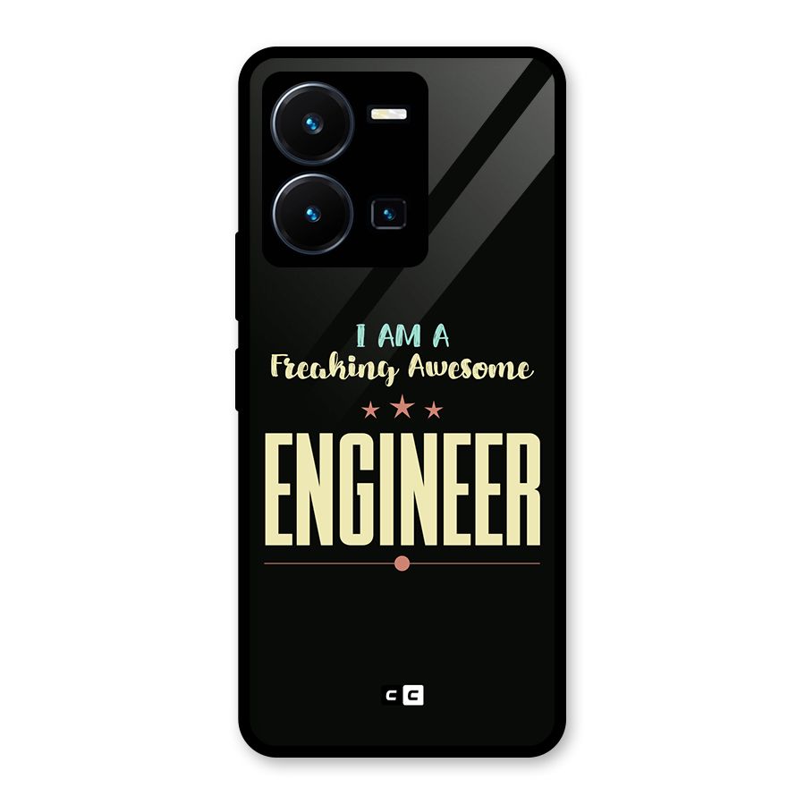 Awesome Engineer Glass Back Case for Vivo Y35