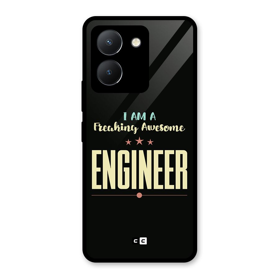 Awesome Engineer Glass Back Case for Vivo Y36