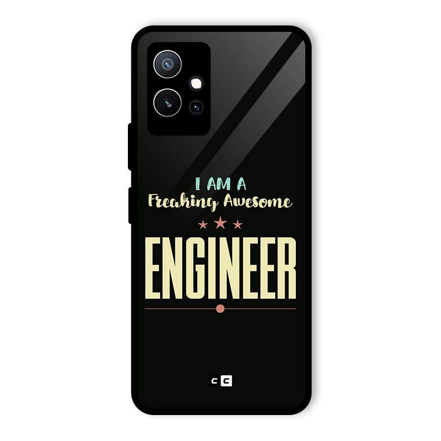 Awesome Engineer Glass Back Case for Vivo Y75 5G