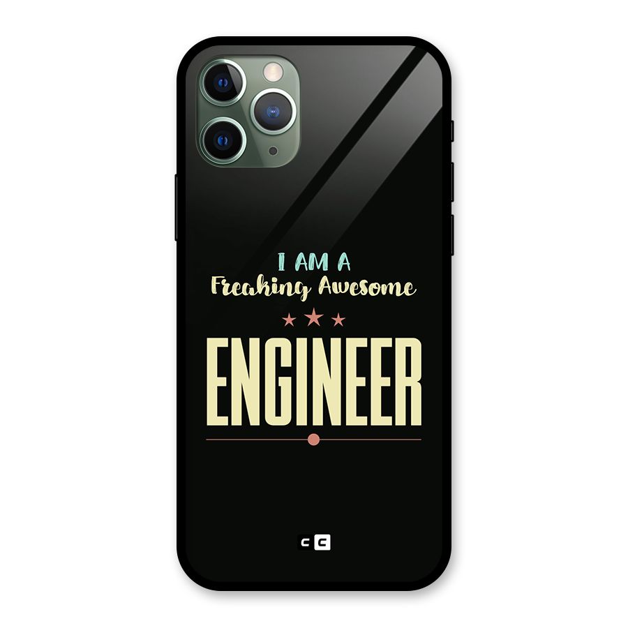 Awesome Engineer Glass Back Case for iPhone 11 Pro