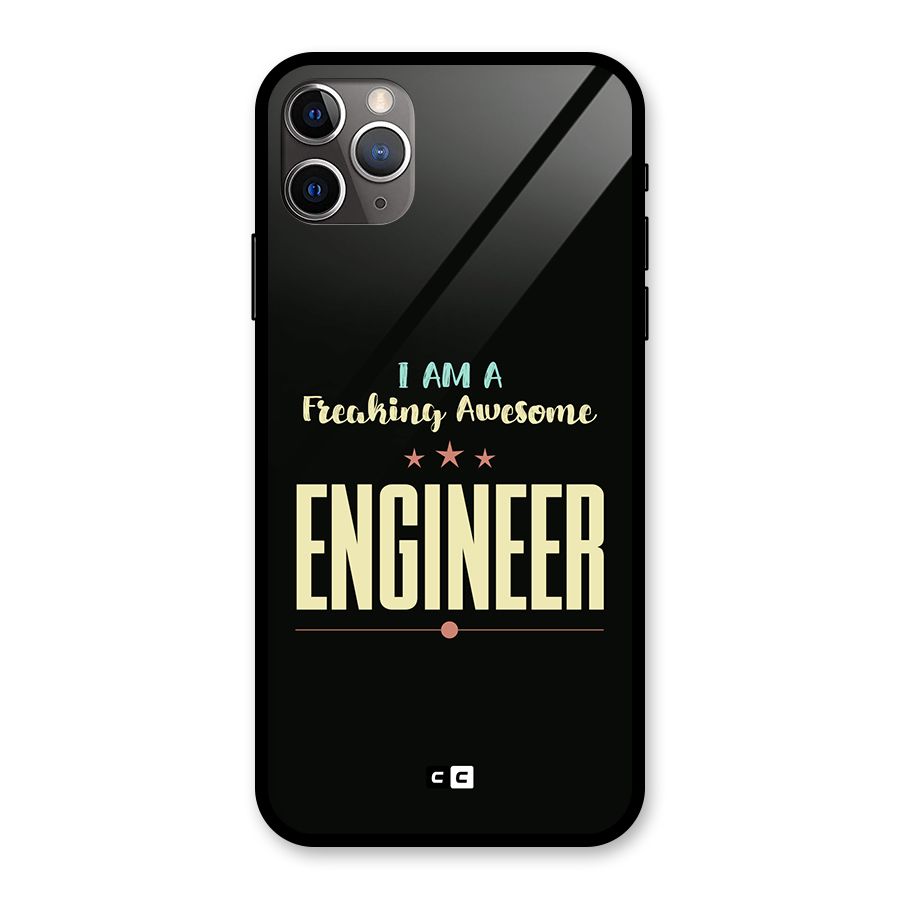Awesome Engineer Glass Back Case for iPhone 11 Pro Max