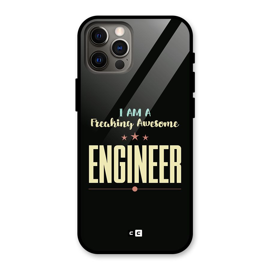 Awesome Engineer Glass Back Case for iPhone 12 Pro
