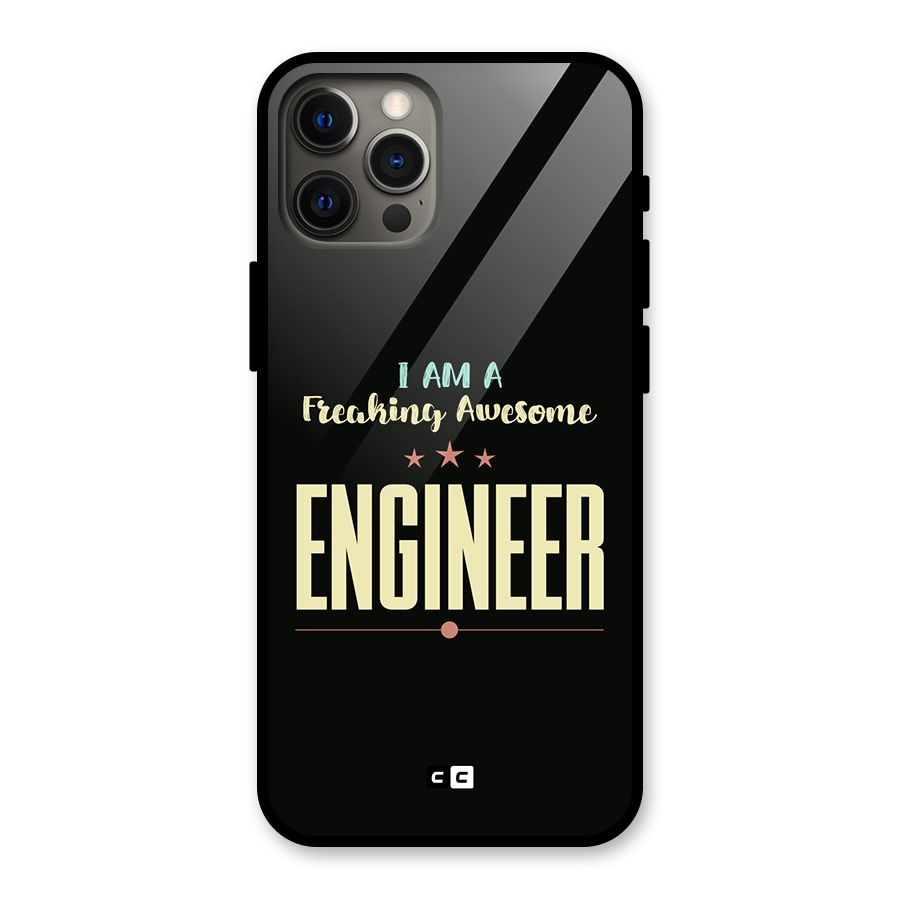 Awesome Engineer Glass Back Case for iPhone 12 Pro Max