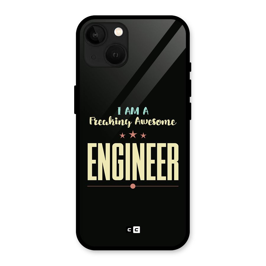 Awesome Engineer Glass Back Case for iPhone 13