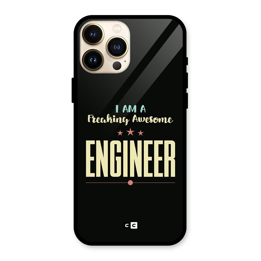 Awesome Engineer Glass Back Case for iPhone 13 Pro Max
