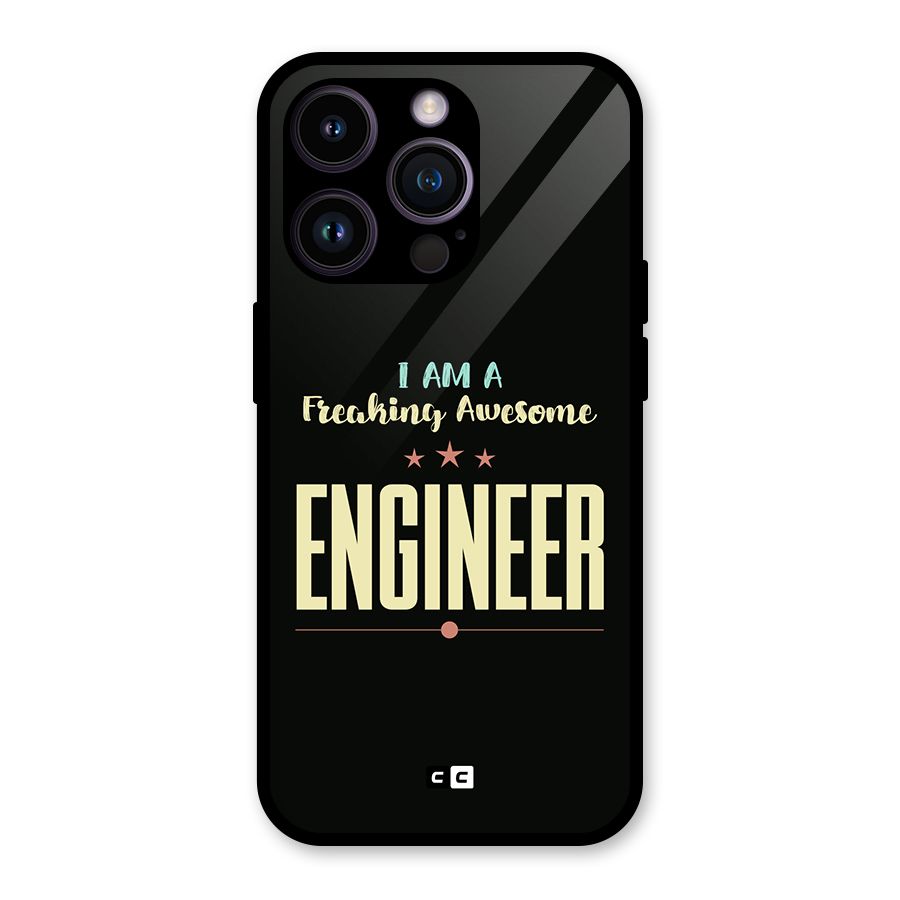 Awesome Engineer Glass Back Case for iPhone 14 Pro