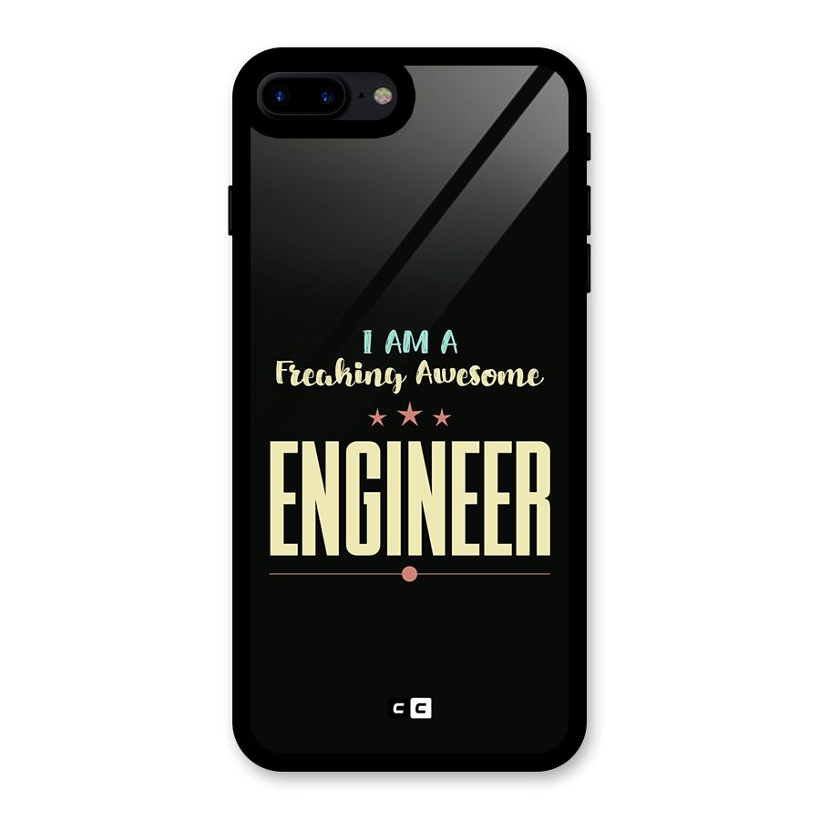 Awesome Engineer Glass Back Case for iPhone 8 Plus
