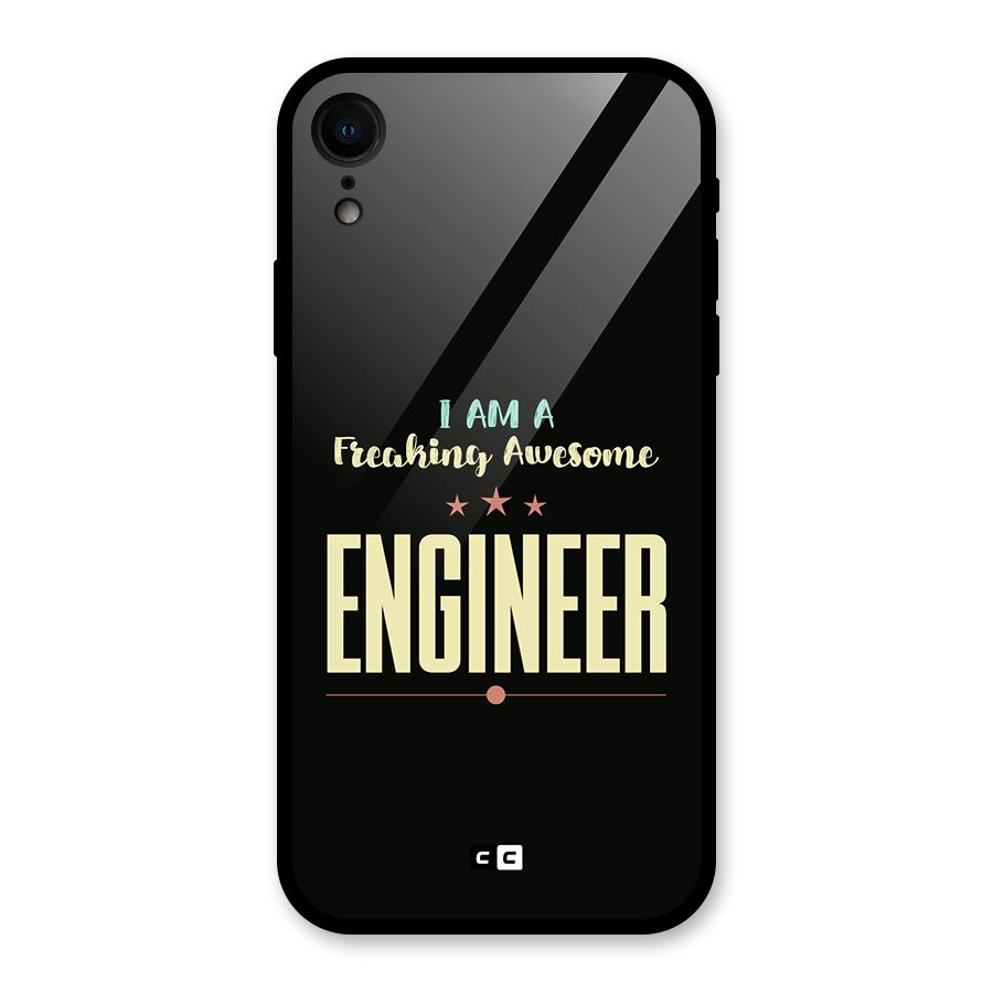 Awesome Engineer Glass Back Case for iPhone XR
