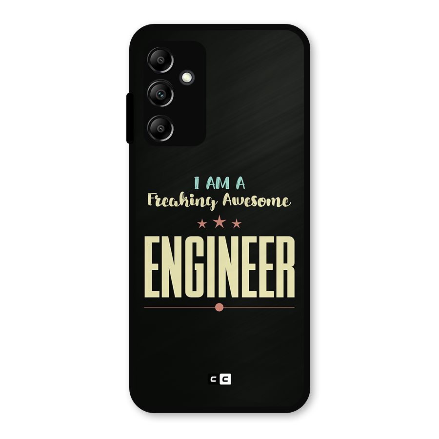 Awesome Engineer Metal Back Case for Galaxy A14 5G