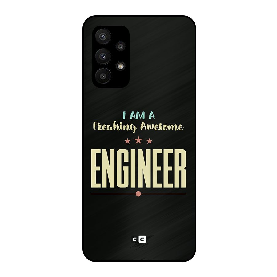Awesome Engineer Metal Back Case for Galaxy A23