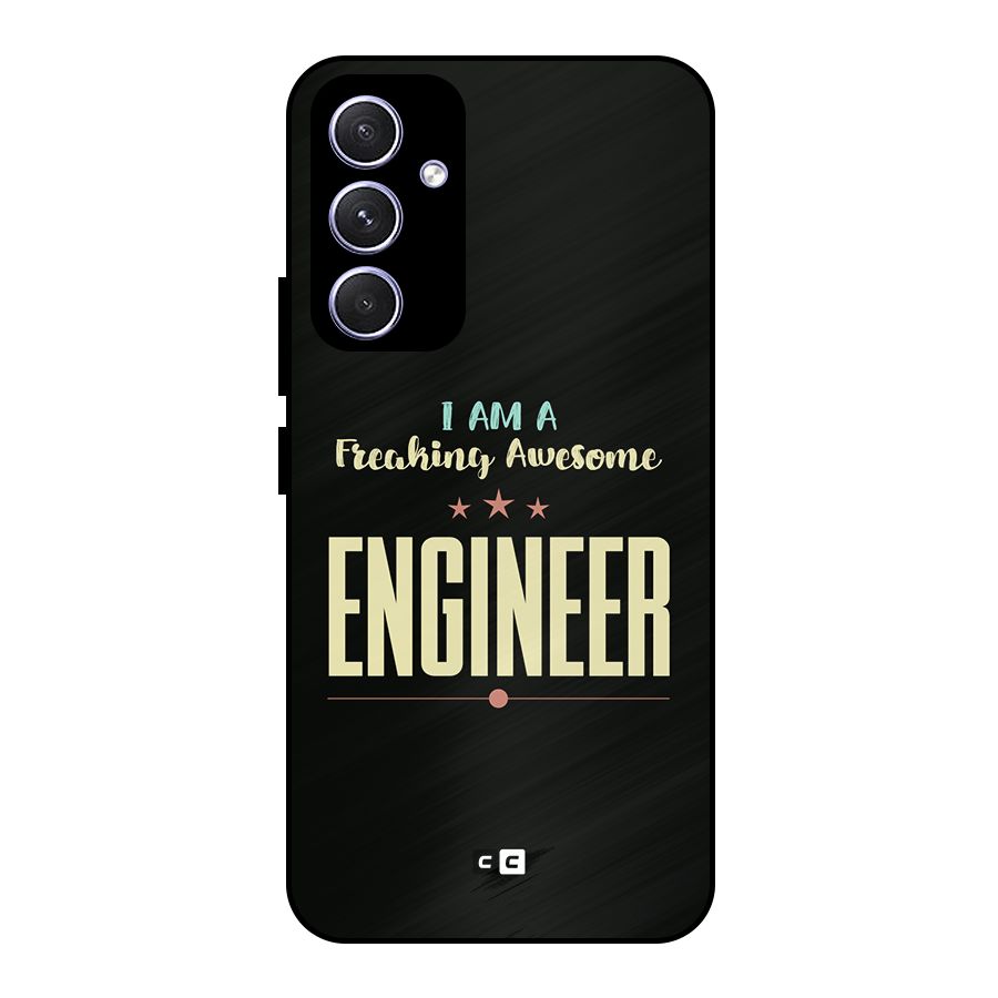 Awesome Engineer Metal Back Case for Galaxy A54