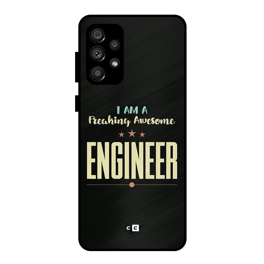 Awesome Engineer Metal Back Case for Galaxy A73 5G