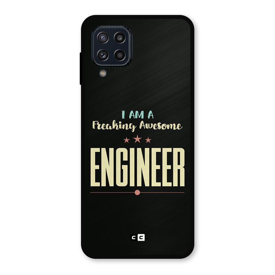 Awesome Engineer Metal Back Case for Galaxy M32