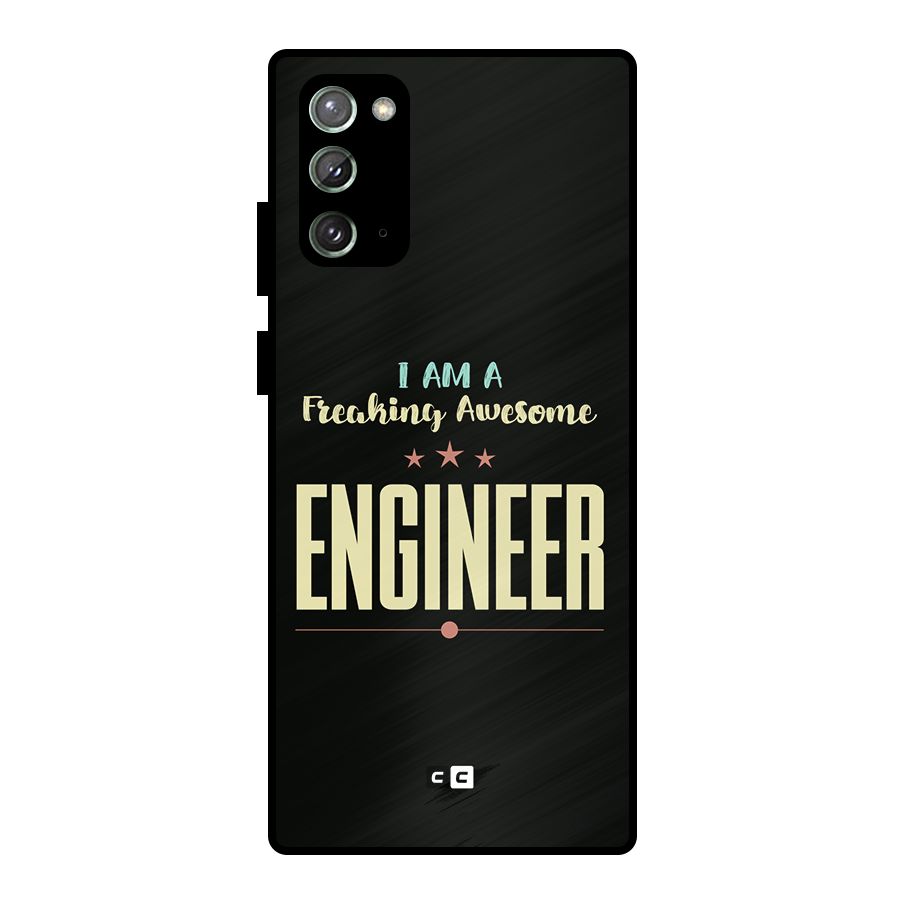 Awesome Engineer Metal Back Case for Galaxy Note 20