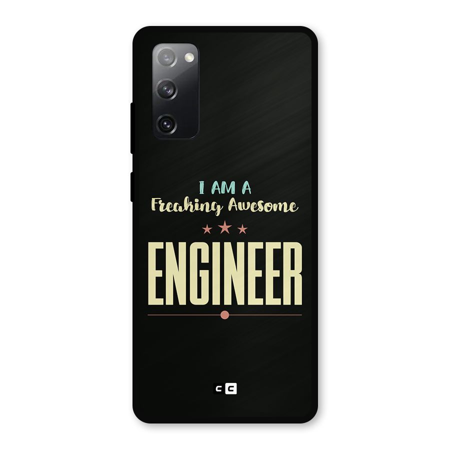 Awesome Engineer Metal Back Case for Galaxy S20 FE 5G