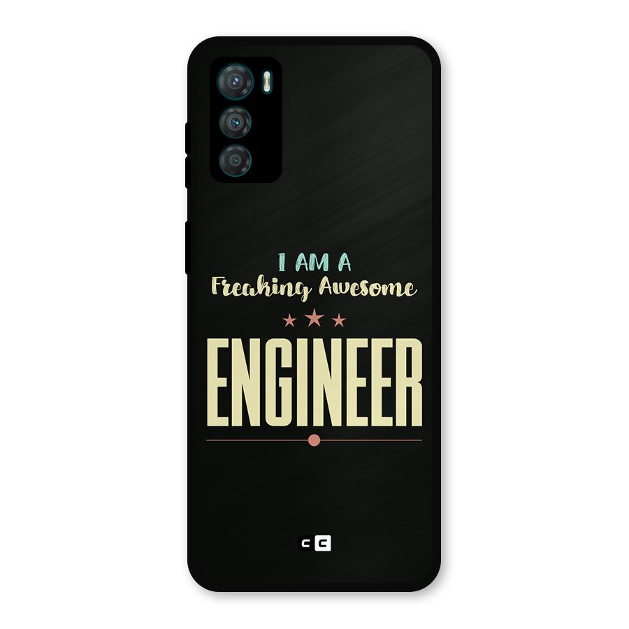 Awesome Engineer Metal Back Case for Moto G42