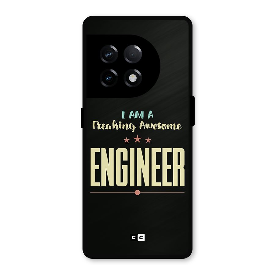Awesome Engineer Metal Back Case for OnePlus 11R