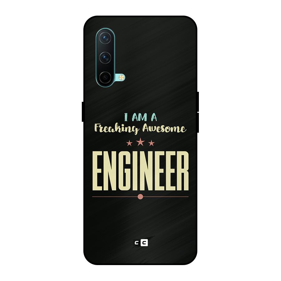 Awesome Engineer Metal Back Case for OnePlus Nord CE 5G
