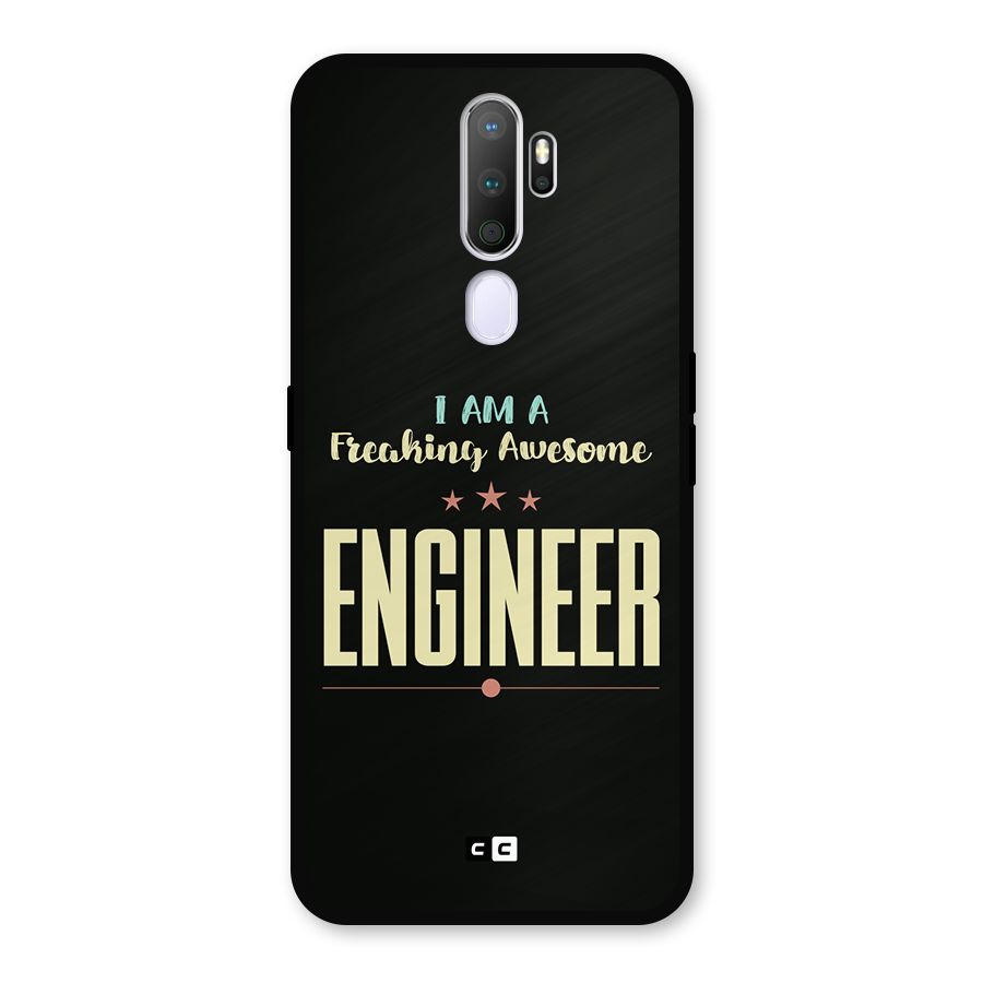 Awesome Engineer Metal Back Case for Oppo A5 (2020)