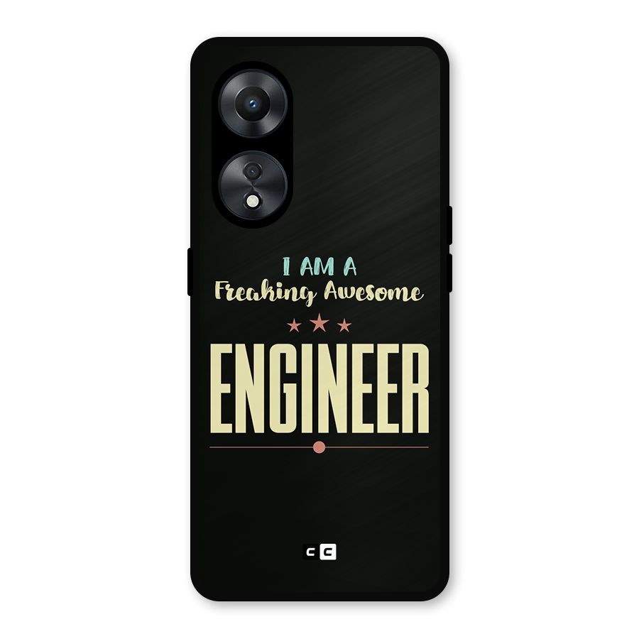 Awesome Engineer Metal Back Case for Oppo A78