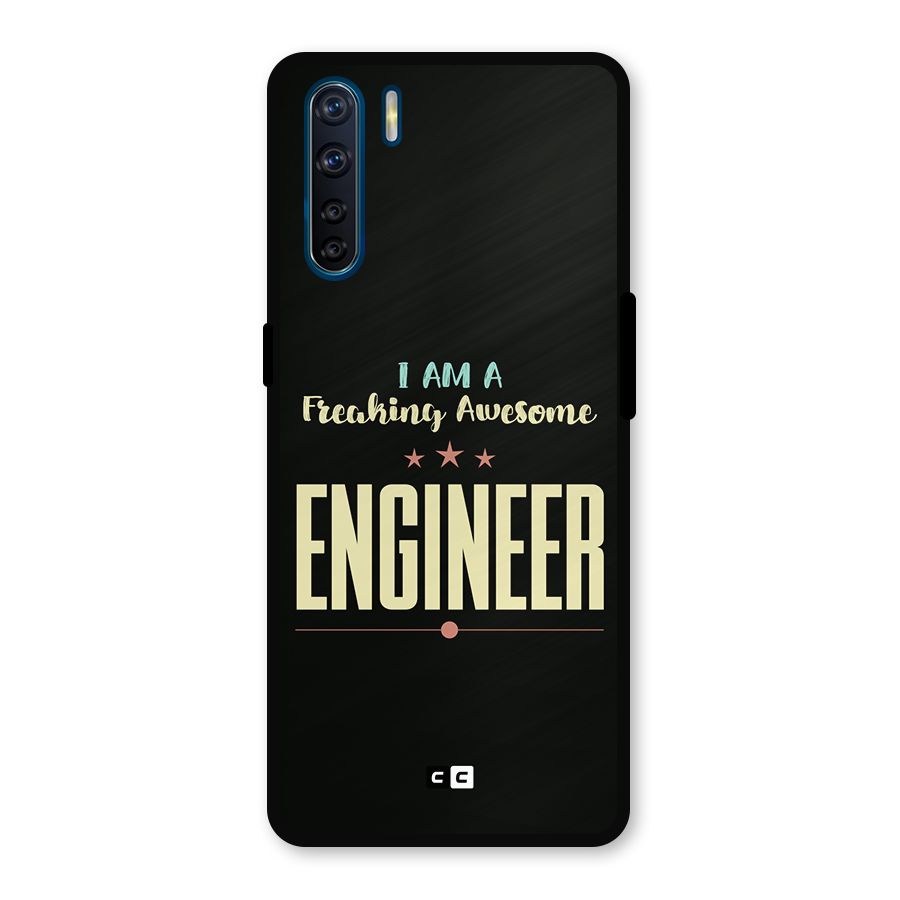 Awesome Engineer Metal Back Case for Oppo F15