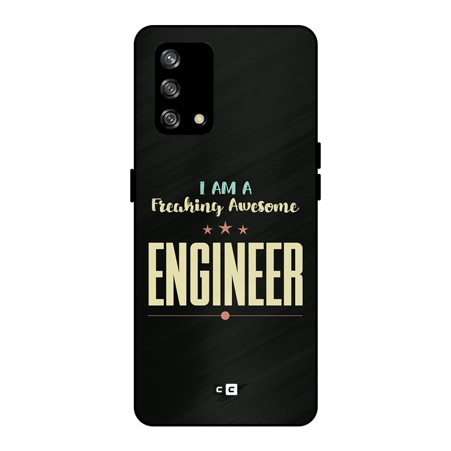 Awesome Engineer Metal Back Case for Oppo F19