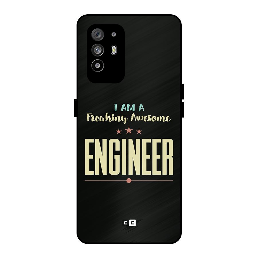 Awesome Engineer Metal Back Case for Oppo F19 Pro Plus 5G