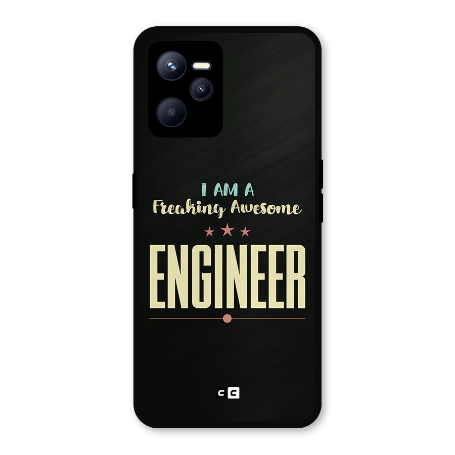 Awesome Engineer Metal Back Case for Realme C35