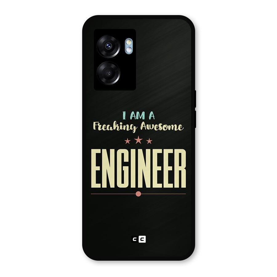 Awesome Engineer Metal Back Case for Realme Narzo 50 5G