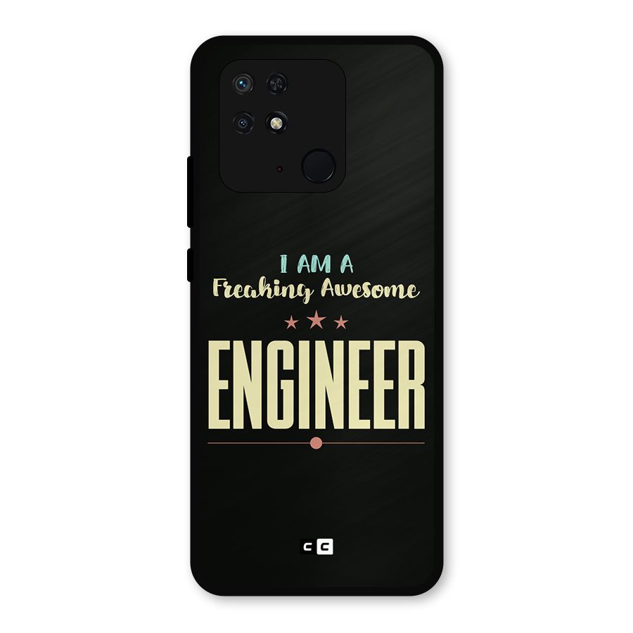 Awesome Engineer Metal Back Case for Redmi 10