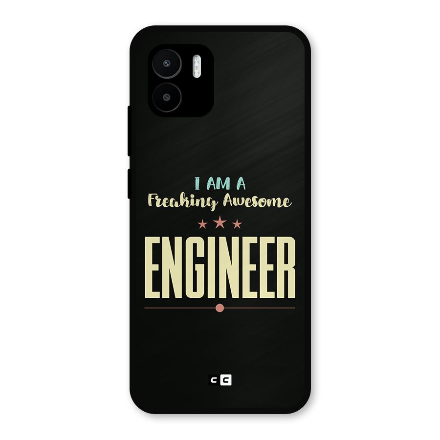 Awesome Engineer Metal Back Case for Redmi A1