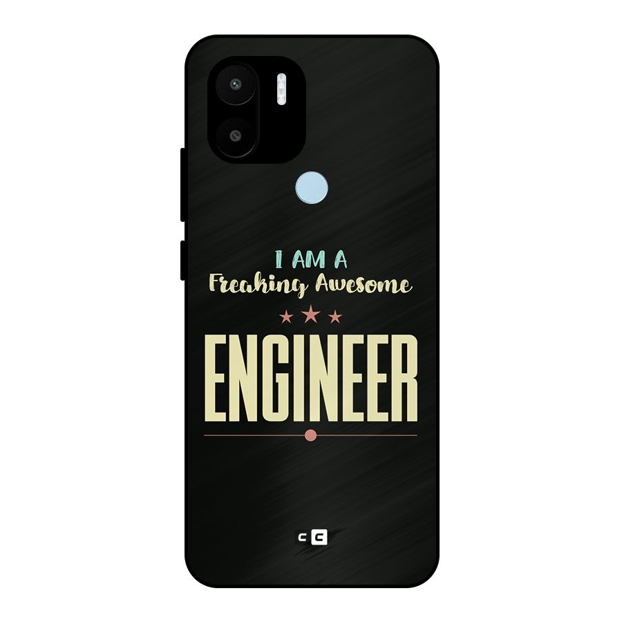 Awesome Engineer Metal Back Case for Redmi A2 Plus