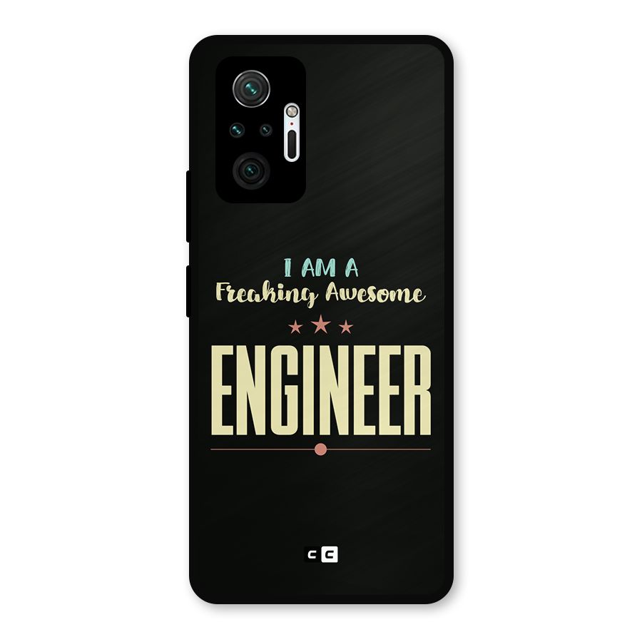 Awesome Engineer Metal Back Case for Redmi Note 10 Pro Max