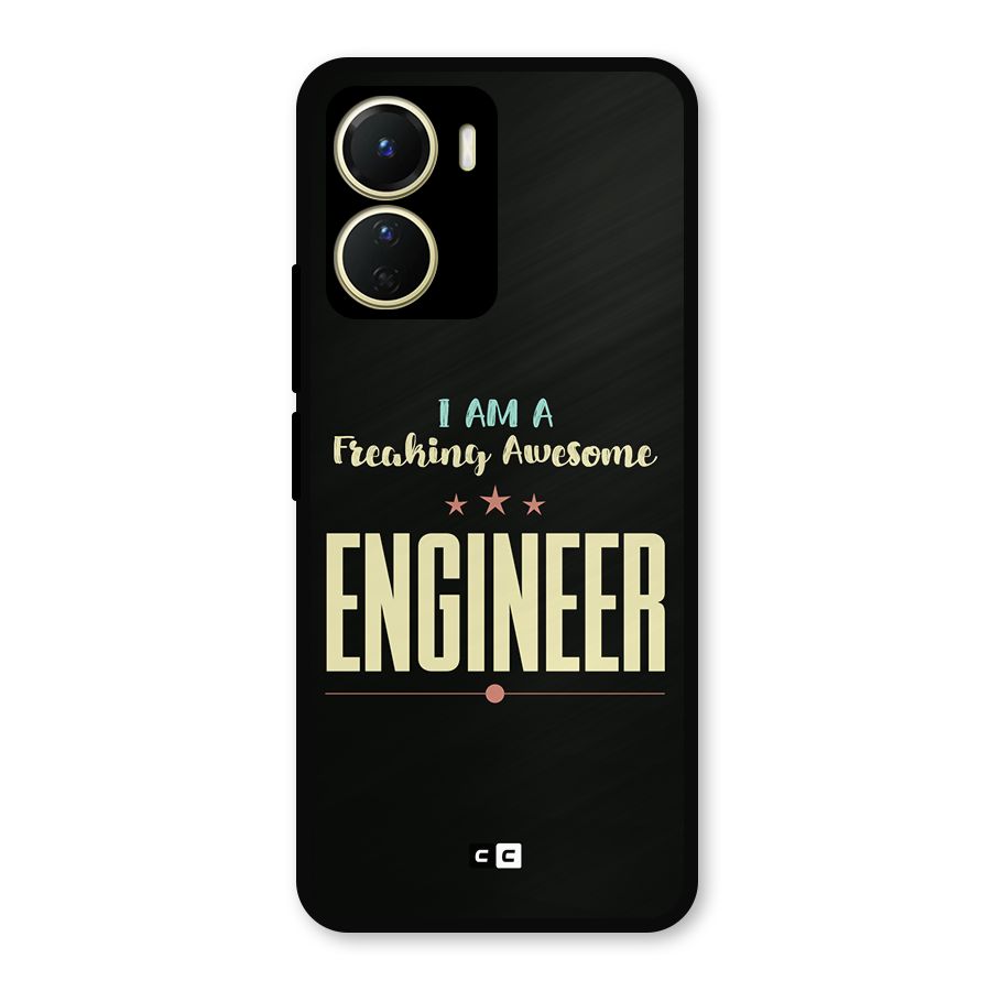 Awesome Engineer Metal Back Case for Vivo T2x