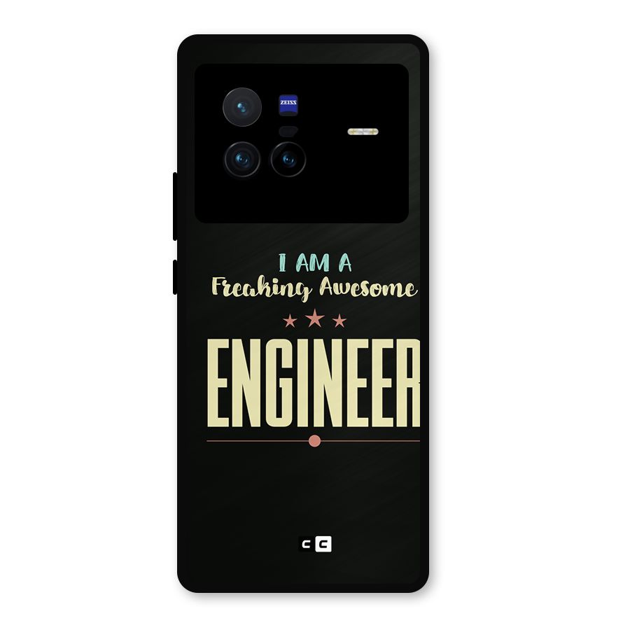 Awesome Engineer Metal Back Case for Vivo X80